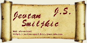 Jevtan Smiljkić vizit kartica